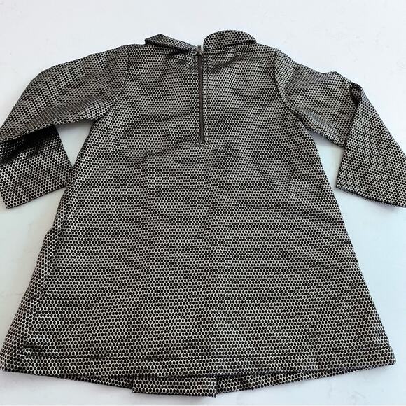 Louis Louise girls gold metallic A-line long sleeve dress size 4 - Picture 5 of 5